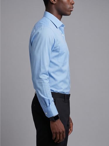 Image of INKAST Men's Cotton Blend Plain Formal Shirt | Full Sleeves Solid Shirts| Straight Regular Fit | Office and Regular Wear