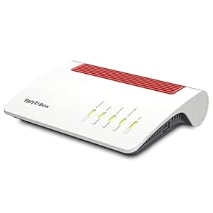 AVM FRITZ!Box 7590 AX (Wi-Fi 6 Router mit 2.400 MBit/s (5GHz) & 1.200 MBit/s (2,4 GHz),bis zu 300 MBit/s mit VDSL-Supervectoring 35b,WLAN Mesh,DECT-Basis,ISDN-S0-Anschluss,geeignet für Deutschland)