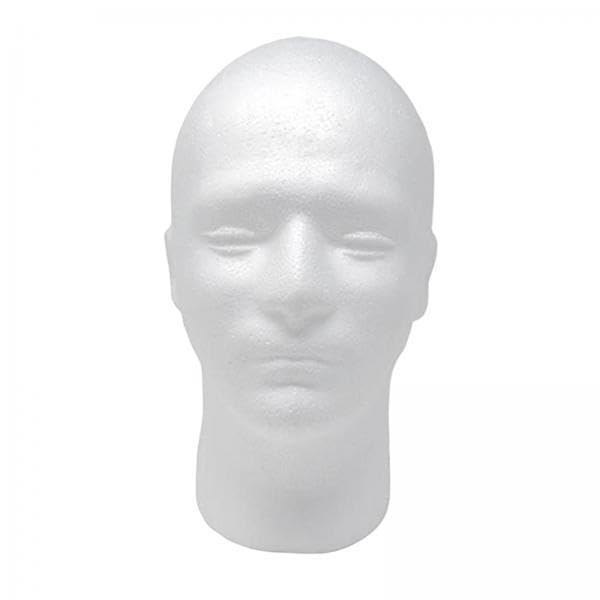 UJEAVETTE® 6xMen Foam Manikin Head Stand Holder White for Headwear Jewelry Home Salon-image-38