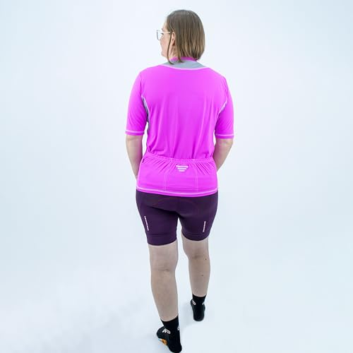 Camisa de Ciclismo Feminina Márcio May Light Plets/Cinza