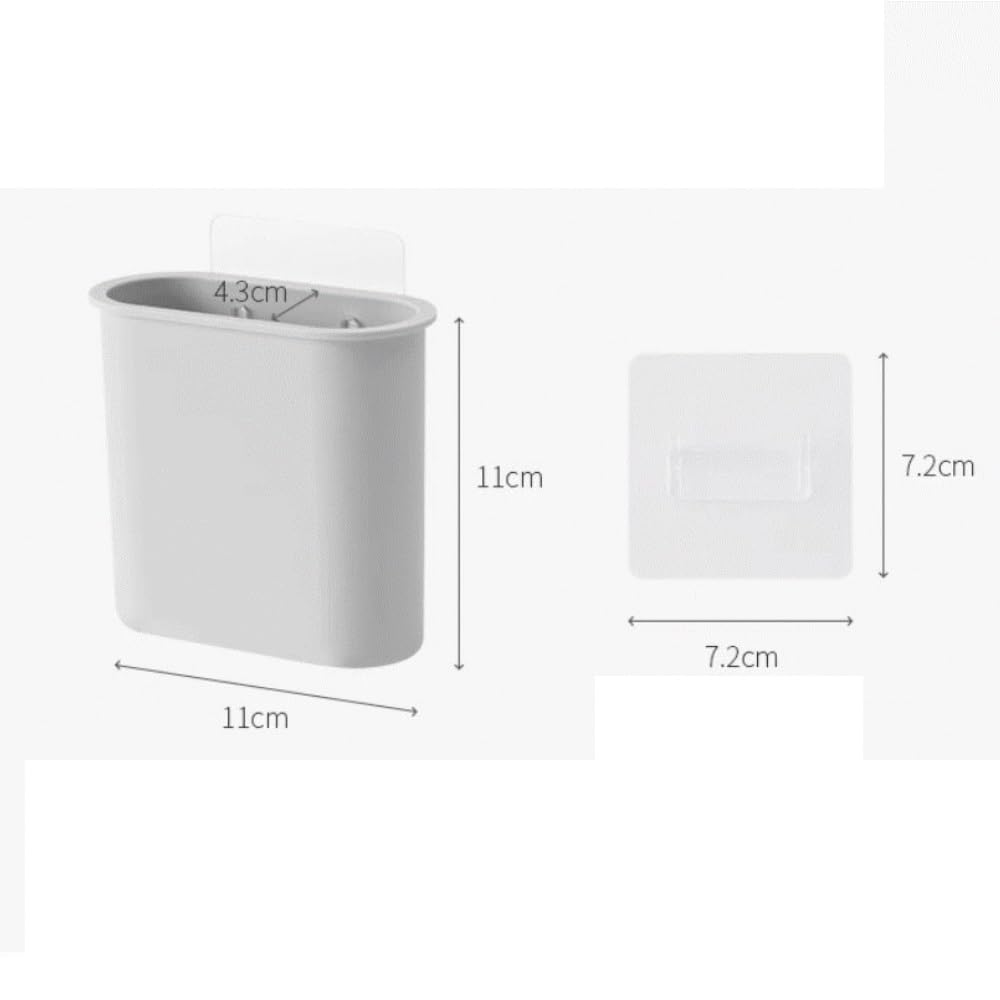 Bagno Porta Porta Spazzolino Elettrico da Parete for Bagno, Non È Necessaria Alcuna Foratura Spazzolino Accessori(4pcs)
