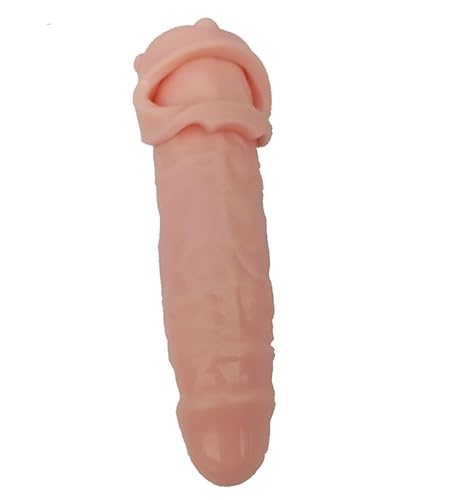 2024 Large 11.8inch New Soft Realistic Sleeve Extender Sheath for Men Male Enhancement Extension Sleeve HZ-Skin-11.8 Inch