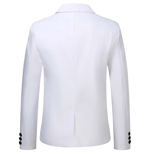 White Suit Jacket Men Wedding Blazer One Button Bussiness Casual Formal Sport Coats for Party, Prom, Dinner2