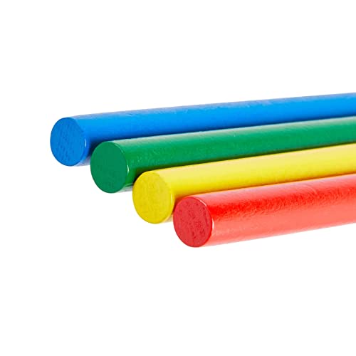 Juvale 24 Pack Of Lummi Rhythm Sticks For Kids Classroom Activities, Bulk Set Of Music Toys, Wooden Percussion Musical Instruments For Girls And Boys, 4 Colors (8 Inches) #TOP5