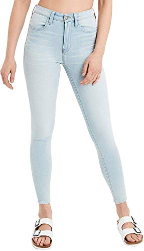 American Eagle Womens 3621980 Super High-Waisted Jegging, Iced Light Indigo (8R)