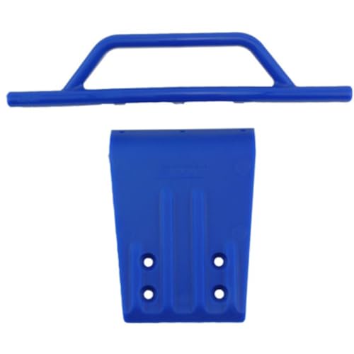 RPM Front Bumper and Skid Plate for 2WD Slash, Nitro Slash, Blue