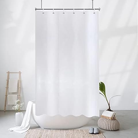 YISURE Rideau de Douche Blanc 90x180 cm Cover