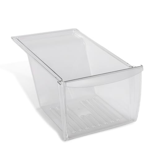 CNNELL Crisper Drawer Pan 1Pc Compatible with Frigidaire Kenmore Crosley Westinghouse Gibson Kelvinator 240337103 PS429854 240337107 240337102 240337108 891037 Clear