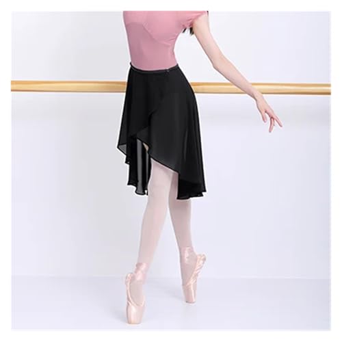 Ymnilian Falda Ballet Mujer,Faldas Ballet Faldas de Ballet for Mujer, Vestido de Ballet de Gasa, Falda de Tul, poliéster Negro, Trajes de Baile, Vestido de Entrenamiento for niñas y Adultos.(Black)