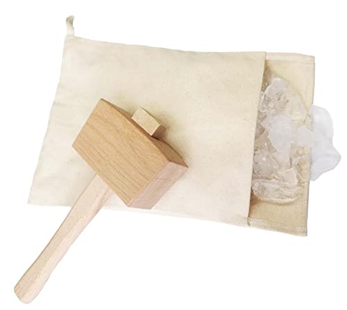 Lewis Ice Bag and Wooden Ice Mallet,Manual Ice Crusher for ...
