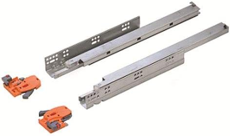 Soft Close Undermounting Drawer Runner Full Extension Runners /3D Slides(1 Pair - 500mm)