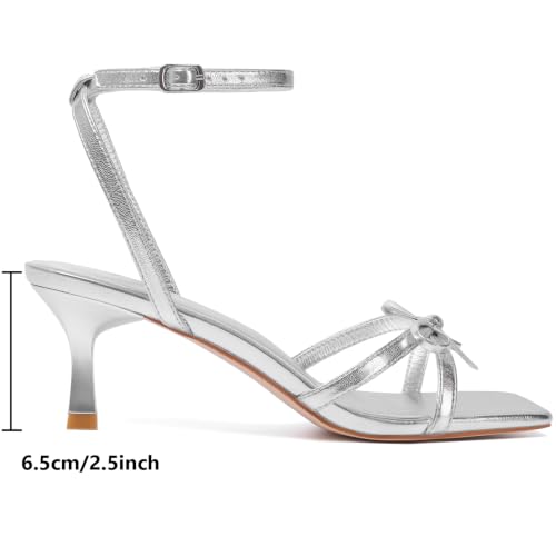 Image of Mostrin Womens Sandals Strappy Heels for Women Ankle Strap Lace Up Heels Square Open Toe Heels Tie Up Stiletto High Heeled Sandals for Prom, Party, Daily Wear