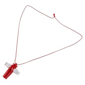 Toyandona Rote Samba Pfeife Musikinstrument Halskette