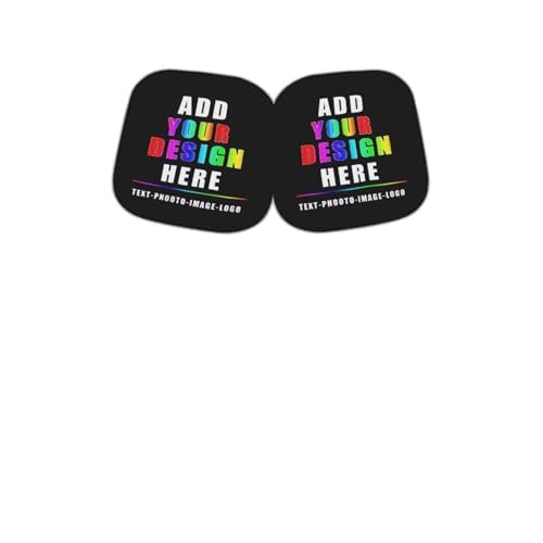 Image of Customized Car Front Windshield Sun Shade 2 PCS Windshield Cover Foldable Automotive Interior Accessories for Sun Protection Heat Reflector Keep Your Vehicle Cool