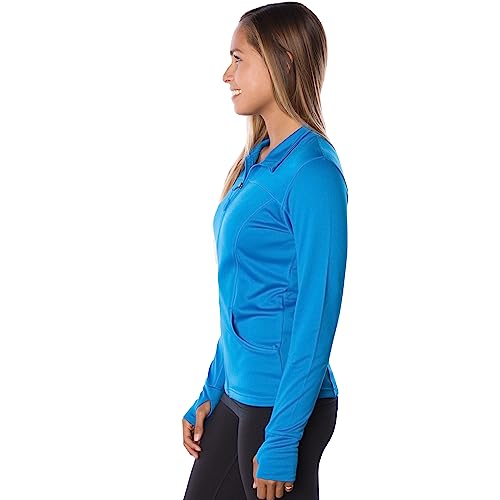 Global Blank Define Jacket Womens Athletic Jackets For Workout, Scrub And Gym Jackets Women, Aster Blue, X-Large #TOP1