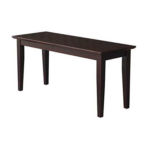International Concepts Shaker Styled Bench, Java International Concepts Shaker Styled Bench, Java