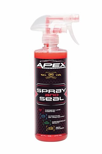 Apex Spray and Seal - Ceramic Paint Sealant - Proprietary Hydrophobic Protectant & Ceramic Booster Spray - Super Gloss and Clear Coat Protection