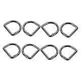 Uonlytech 8 Stück Schultergurtschnalle D-ring-karabinerclip Schlüsselbund Frühling Carabiner Clip Klein Geldbeutel Verschlüsse Clips Federschnapphaken Für Black Zinklegierung