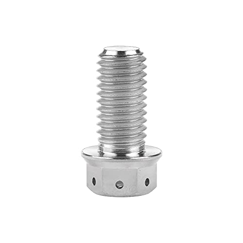 Tornillos de cabeza hexagonal de titanio M10 con paso de rosca 1,25 mm 6