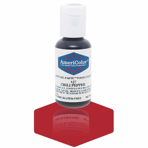AmeriColor Soft Gel Paste Food Color, Chili Pepper, 0.75 Ounce Bottle