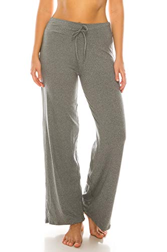 Image of Leggings Depot Women's Wide Leg Drawstring Pajama Pants for Lounge, Sleep