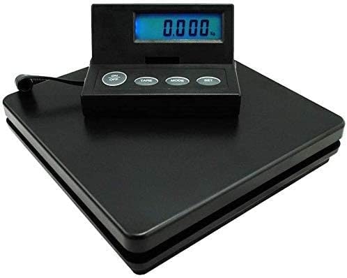 Electronic Scales Mini Parcel Scales,with External Display and Great Load Capacity,Increments Heavy Duty Industrial Postal Postage Packet Shipping Platform (Black 50kg/2g) (Black 50kg/2g)