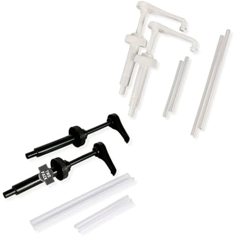 eBun White Gallon Pump Dispenser 2 Pack and eBun Black Gallon Pump Dispenser 2 Pack Bundle Cover
