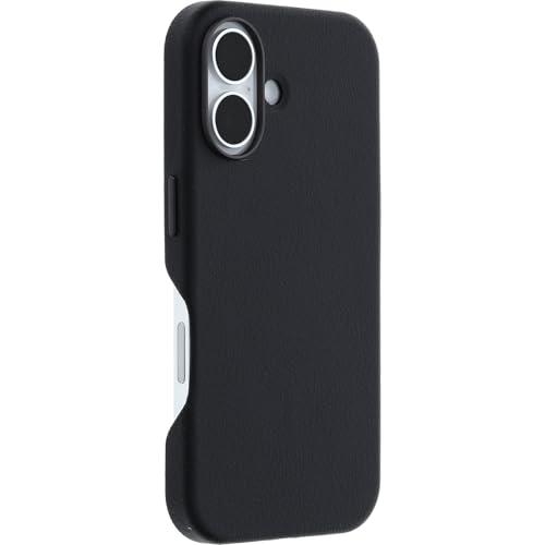 Image of OtterBox iPhone 16 Symmetry Series Cactus Leather for MagSafe - Noir Ash Black - Ultra-Thin, Sleek iPhone Case, Premium iPhone Case, MagSafe Compatible