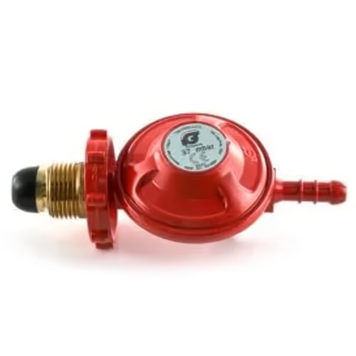 JD Brands Hand Wheel Propane Gas Regulator 37mbar POL Type with No-Spanner Fitting Fits Calor & Flogas Cylinders Ideal for BBQs Camping & Outdoor Heating