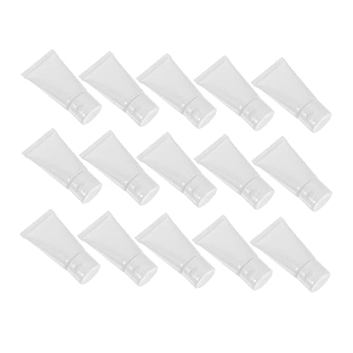 PATKAW 20 Piezas botella de tubo botellas de viaje sin aire mini botellas de spray recargable botella flexible dispensadores de cosméticos botella de loción Educación física