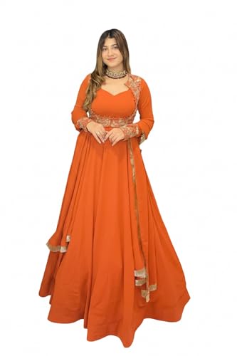 Image of IYALAFAB WOMEN'S Heavy Natural Crep Silk Stitched Ethnic Salwar Kameez - Long Kurti with Embroidered Sleeves, Party & Festival Wear (SF251-ve115 Black1 XXL)