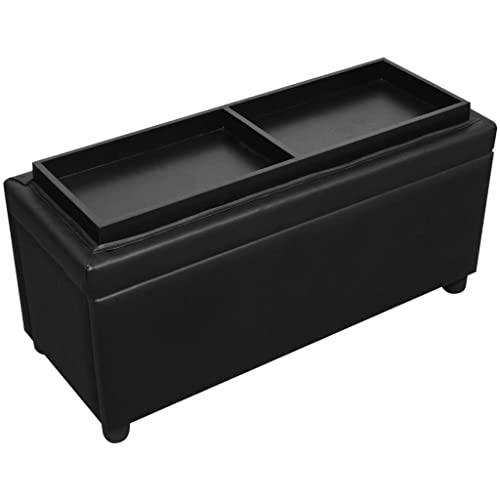 Banc de rangement en simili cuir pour optimiser l'espace - 8