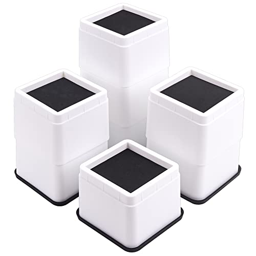 BTSD-home bed risers 3 inch heavy duty set of 8