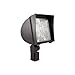 RAB Lighting FXF32TQTW/PC2 Compact Fluorescent Flex Floodlight with Trunnion Mounting Bracket, Triple 32W Type, Aluminum, 32W Power, 2400 Lumens, 277V Button Photocell, Electronic QT Ballast, White