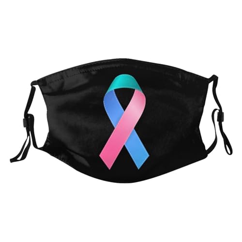Thyroid Cancer Awareness Ribbon Adult Dust Mask Adjustable Dust Face with 2 Filter9192