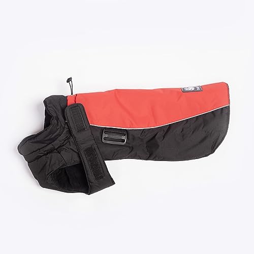 Danish Design Red Sports Machine Washable Adjustable Fastening Light Reflective Luxe Dog/Puppy Coat 30 Inch 75 cm - Image 2