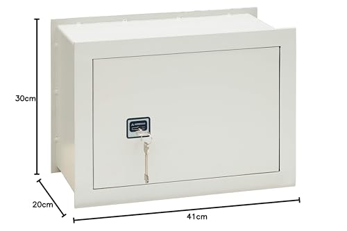 ARREGUI Ideal-5 271350 Wandtresor zum Einmauern | Safe mit Doppelbart Sicherheitsschloss | Doppelbolzen Verrigelung | Anwenderfreundlich mit Schlüssel | Wandmontage | 30 x 41 x 20 cm