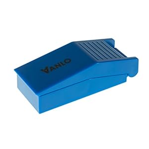 VANLO Pillenverdeler van kunststof met opvangbak in blauw, medicijnverdeler, pillensnijder, tablettenverdeler…