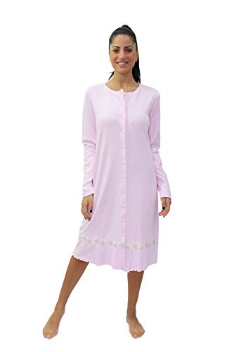Camicia da notte partorienti coton chaud allaitement pizzo
