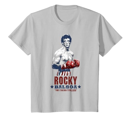 Rocky Balboa T-Shirt, Youth, Silver Grey, 4T