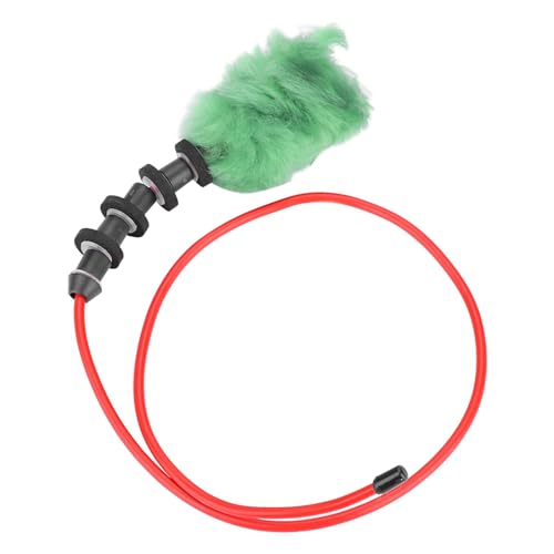 Luatoxry Paintball Barrel Swab, 17.3mm Inner Dia Paintball Squeegee, Wool Paintballs Swab Squeegee Cleaner, Green Paintballs Barrel Pull Cleaning Rope for Any Barrels Cleaning