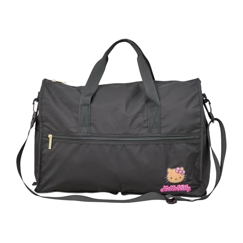 Women's Sanrio Characters Folding Boston Bag, SA24. Tanning Hello Kitty, One Size2