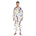 Yuiboo Soft Purple Lavender FieldUnisex Adults Funny One Piecing Pajamas for Women Funny Costume Party Wear