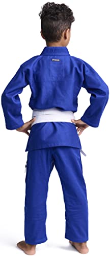 Kimono BJJ Gi Pearl-Weave 350g bleu indéchirable M4