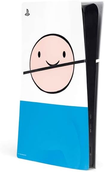Skinit Decal Gaming Skin Compatible with PS5 Slim Digital Edition Console - Officially Licensed Adult Swim Adventure Time Character Tiles Design