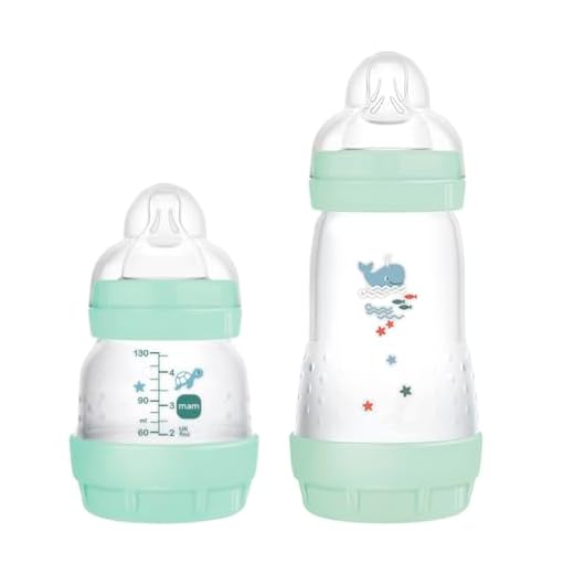 Mamadeira MAM Anticólica - Easy Start - Starter Set - Mamadeiras 130ml e 260ml - Azul