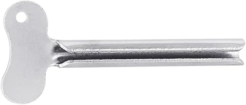 6 silberfarbene Metall-Tubenquetscher für Zahnpasta, Metall, Haarfärbemittel, Farbroller, Spender, Werkzeug, langlebige Verarbeitung, Zahnpasta- und Haarfarben-Spender, Werkzeug für den täglichen