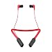 Skullcandy Ink'd Bluetooth Wireless Earbuds with Microphone, Noise Isolating Supreme Sound, 8-Hour Rechargeable Battery, Lightweight with Flexible Collar, Red/Black