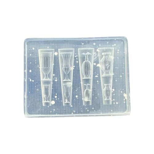 Molde de silicona de alta calidad para esculpir uñas, decoración en relieve, frasco, patrón floral, moldes de gel