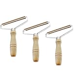 KOMBIUDA 3pcs Portable Lint Remover Manual Clothes Fuzz Shaver Handle Lightweight Reusable Hair Removal Tool for Home Travel Pet Hair Care